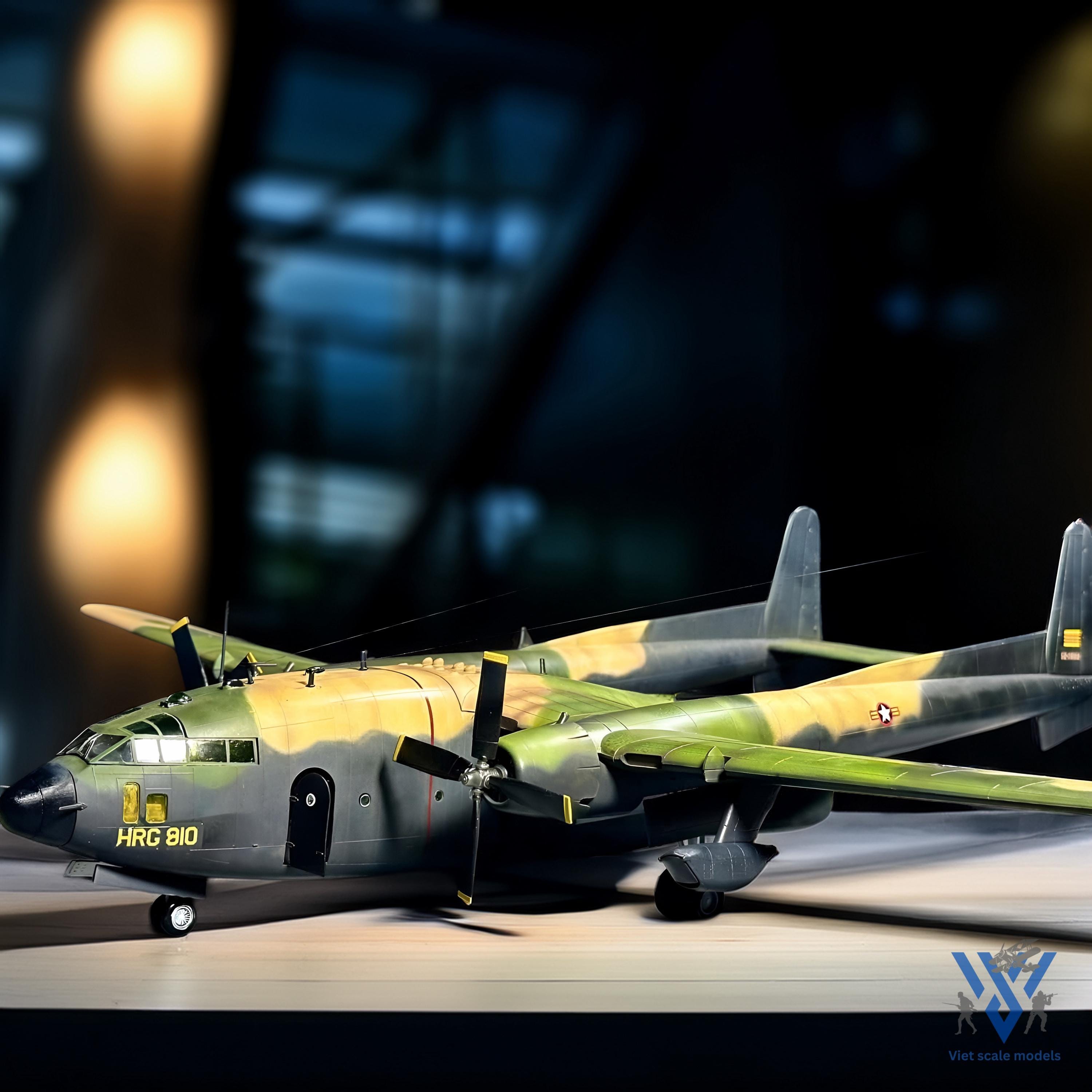 Maquette Italeri 1/72 AC-119K Stinger + Masque KV Models – Neuf