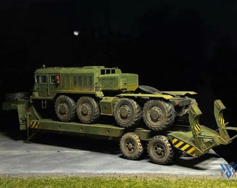 Pre-Order, 1/35 Russian KZKT-7428 "Rusich" Transporter - Professionally Built & Weathered with KZKT-9101 Semi-Trailer