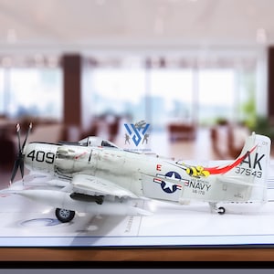 A-1H Skyraider Built Model 1:48 Tamiya, Customize the decals and the number - Built and Painted