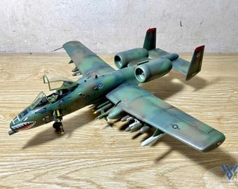 Hand-Built A-10A Thunderbolt II 1/48 Scale - Professionally Weathered US Aircraft Model