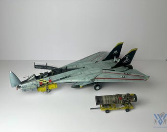 Pre-Order, F-14B Tomcat (Bomb-cat) 1/32 Trumpeter Pro-Built - Top Gun Fighter Jet Display