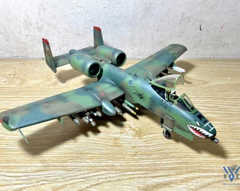 1:48 A-10A Warthog Sharkmouth Model - Ready to Display Finished US Air Force Jet Fighter