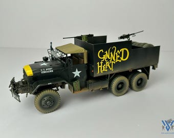 Pre-Order, 1/35 M54A2 Gun Truck "Canned Heat" - AFV Club Kit - Vietnam War Convoy Escort - Professionally Built & Weathered Military Model