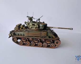 Built & Painted Fury Easy Eight Sherman M4A3E8 1:35 Scale Collectible