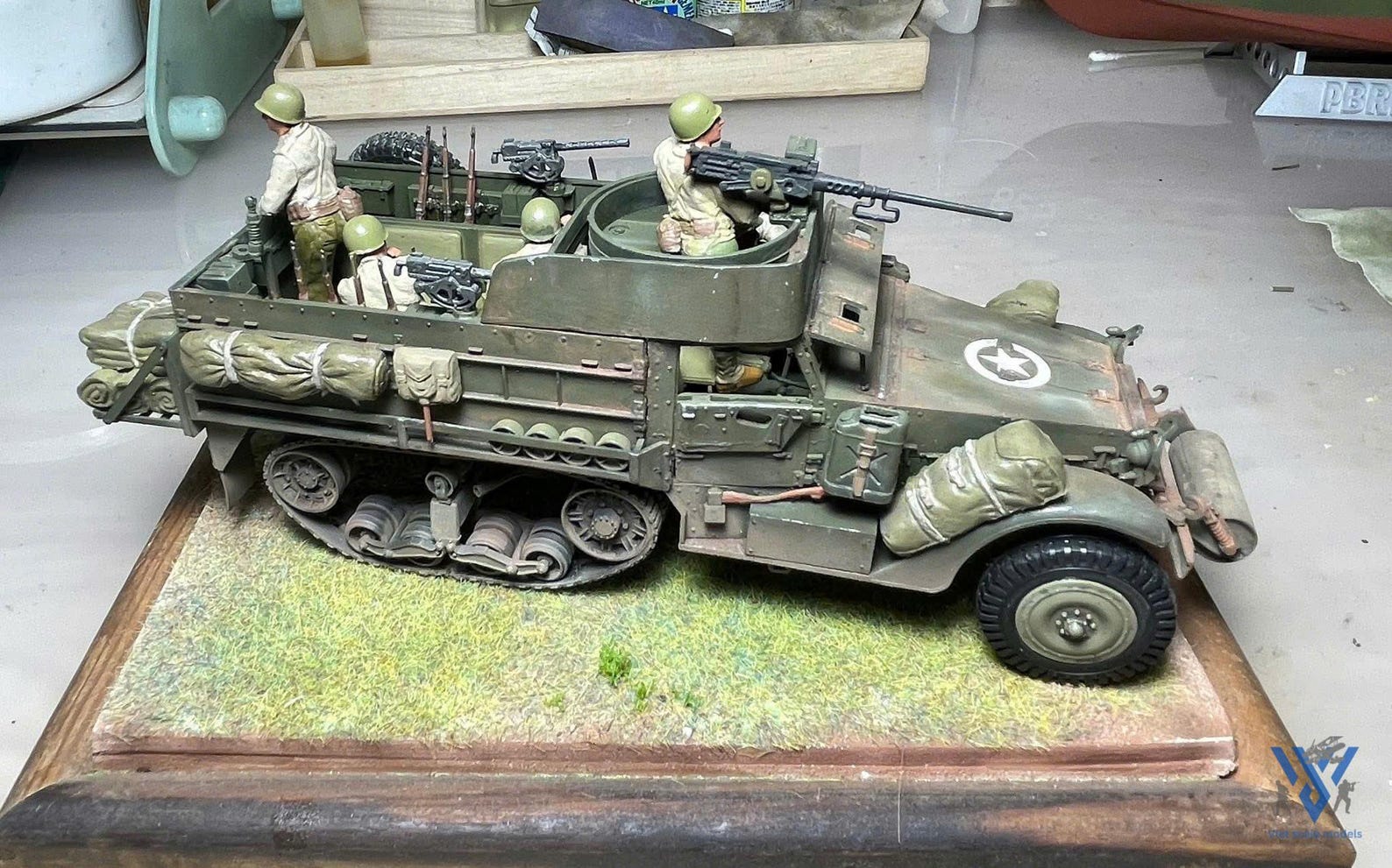 Custom Built M3A2 Halftrack Model 1/35 - WWII US Army Diorama W ...