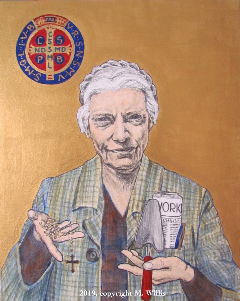 Dorothy Day Catholic Worker Icon 5X7 or 8X10 Fine Art Print | Etsy