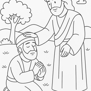 The Miracles of Jesus Christ coloring pages pack 1