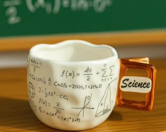 Taza de ciencias – Fórmulas de matemáticas y química, regalo para profesores