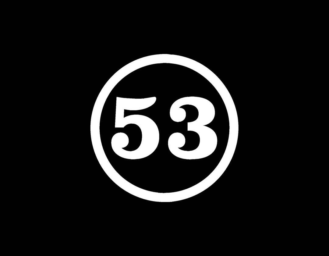 Window Stickers Round Numbers CUSTOM NUMBER Round Circle Vinyl Window Decal Pick Your Size and Color ...