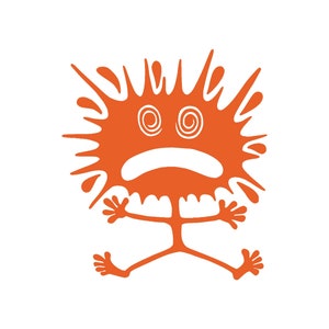 Splat Man Vinyl Fenster Aufkleber Wählen Sie Ihre Größe und Farbe