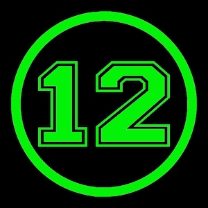 12 Round Vinyl Window Decal Pick your size and color