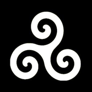 Celtic Knot Symbol (Triskelion Greek Spiritual)  Vinyl Decal Pick Your Size and Color