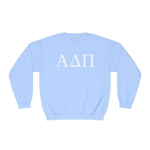 Alpha Delta Pi Sweatshirt, ADPi Sorority Crewneck, Greek Life Apparel & Big Little Gift