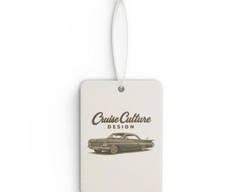 Cruise Culture Car Air Freshener: Double-Sided Vintage Car Scent