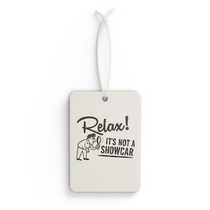 Funny Car Air Freshener: New Car, Pine & Black Ice Scents image 1
