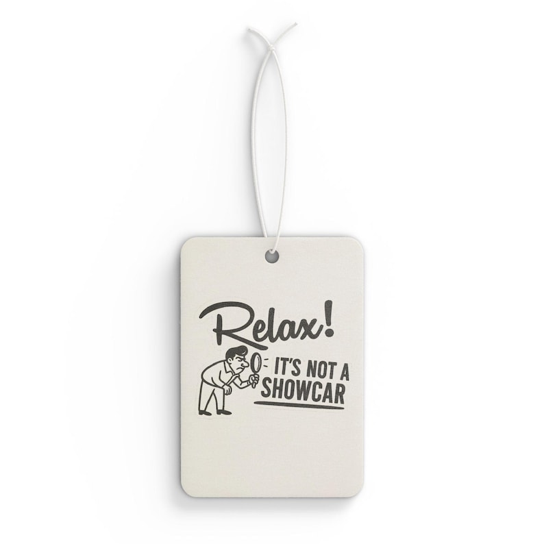 Funny Car Air Freshener: New Car, Pine & Black Ice Scents image 1