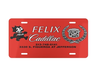 Felix Cadillac License Plate Vanity Plate