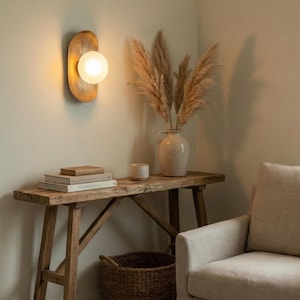 Messing Globe Wandleuchte | Mid Century Modern Badezimmer Beleuchtung