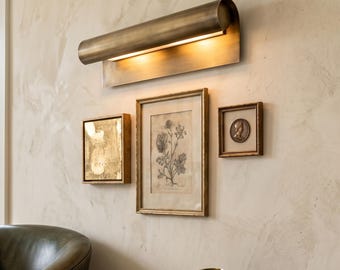 Lámpara de pared de latón hecha a mano / Aplique de pared ajustable para galería / Iluminación de arte moderno de mediados de siglo / Lámpara de pared de latón antiguo / Lámpara para mueble
