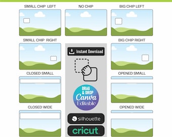 Credit Card Skin Template SVG: Editable Canva Design (Digital Download)