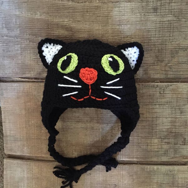 Black Cat Hat Etsy