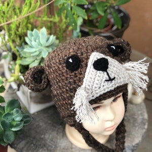 Sea Otter Hat, Crochet Sea Otter Hat, Crochet Otter Hat, Otter Beanie