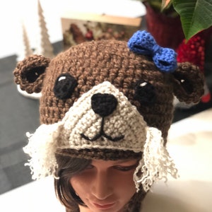 Sea Otter Hat, Crochet Sea Otter Hat, Crochet Otter Hat, Otter Beanie