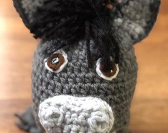 Donkey Hat, Donkey Crochet Hat, Crochet Donkey hat Crochet hat Crochet Beanie