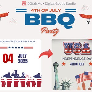 Pacchetto di biglietti del 4 luglio: 4 biglietti d'auguri patriottici da 5×7″ stampabili, Giorno dell'Indipendenza degli Stati Uniti, download digitale