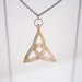 St. Patrick's Day, Celtic Knot Pendant Necklace, Bone Pendant on Chain, Celtic Pendant Necklace, Triquetra Pendant, Wiccan Symbol