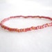 Seed bead bracelet, Matte Orange AB Stretchy Bracelet