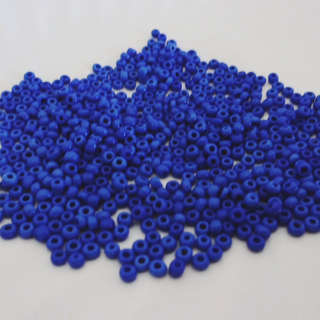 Vintage Seed Beads, 20 Grams, Blue 28, Size 8/0, Jewelry