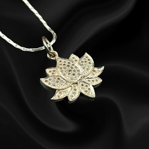 Natural Diamond Butterfly Pendant: Sterling Silver Statement Necklace