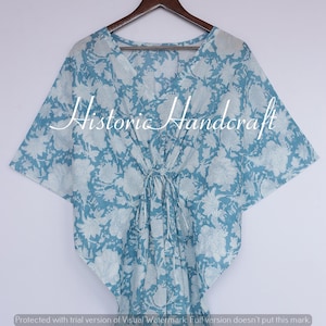 Indian Cotton kaftan, Cotton kaftan, Free size kaftan, Long Cotton kaftan, Soft Cotton Kaftan, Kaftan Dress, Handmade Cotton Kaftan