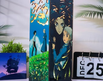 Trälåda med lampa från Det levande slottet, LED-nattlampa från Det levande slottet, Anime-rumsinredning, unik födelsedagspresent