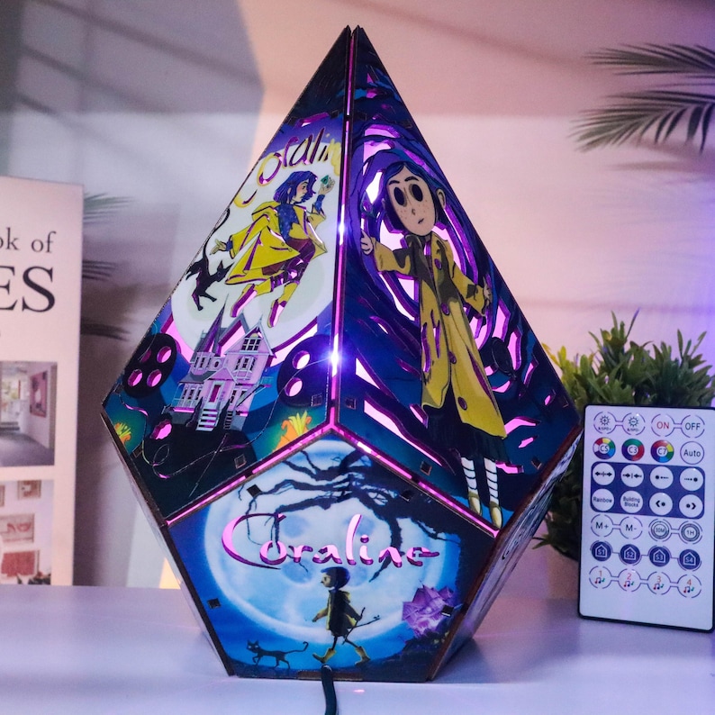 coraline lamp shelf decor light