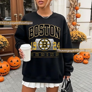 Boston Bruins Sweatshirt Crewneck, Vintage Bruins shirt, Boston Hockey Fan shirt, Hockey Tee, Bruins Sweatshirt
