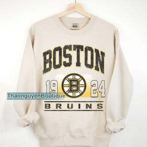 Boston Hockey Bruins Sweatshirt Rundhalsausschnitt, Vintage Bruins-Shirt, Boston Hockey Fan-Shirt, Hockey T-Shirt, Bruins Sweatshirt