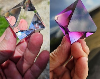 Purple & Transparent Alum Crystal Bundle