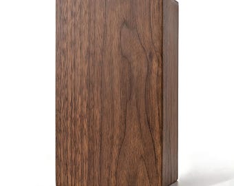 Urna completamente personalizzabile / Elegante ricordo commemorativo fatto a mano / Scatola per ceneri di cremazione in legno massello