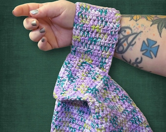 Japanese Knot Bag Colorful Wrist Purse Large Wristlet Top Handle Purse Purple Green White