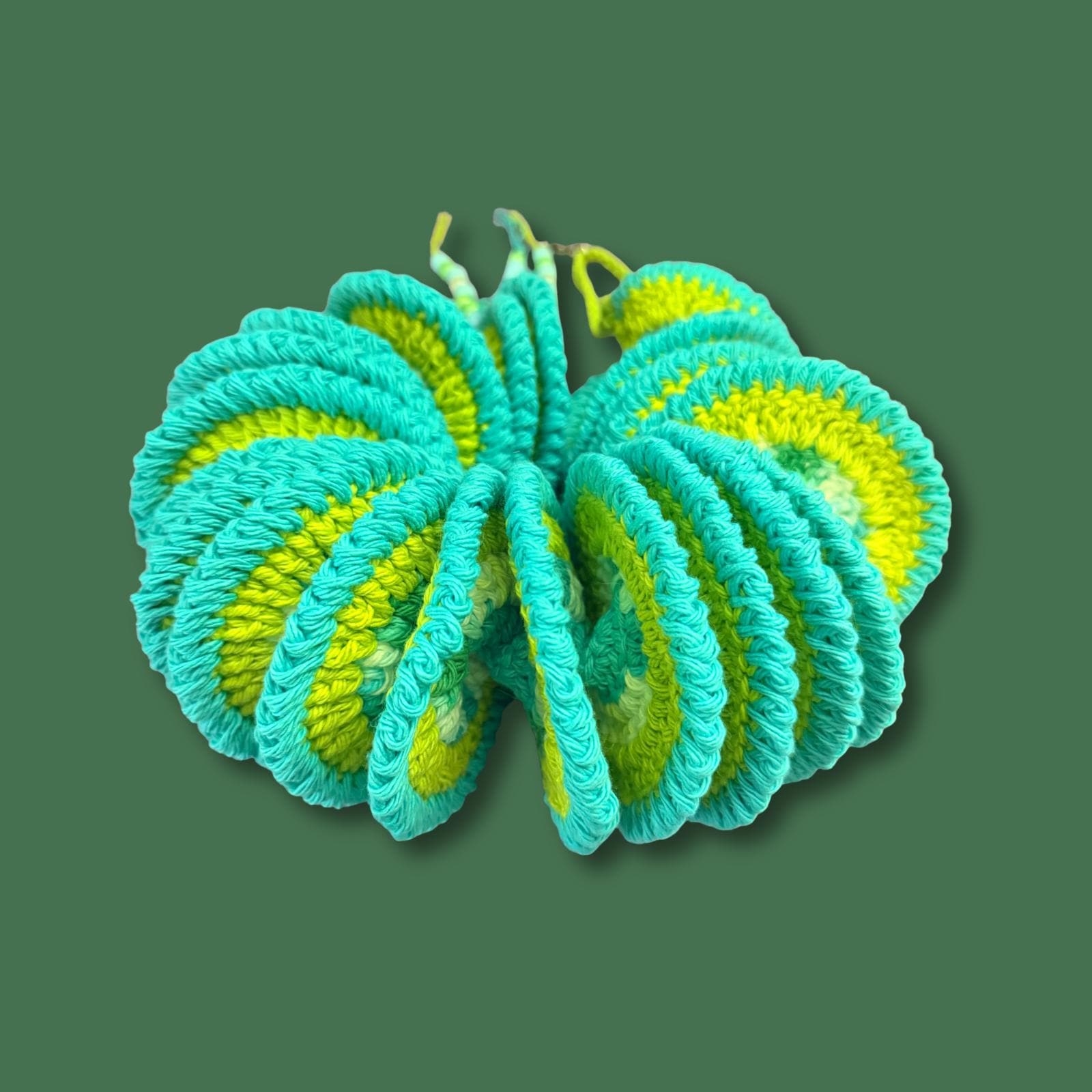 Long Wind Spinner Crocheted With Cotton Yarn Indoor Or Outdoor Use