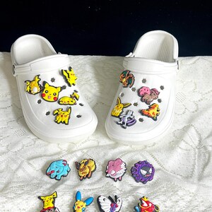 Cute Cartoon Anime Shoe Charm | DIY Croc Shoe Accessories | Flower Buckles for Hole Shoes | Kawaii Gift for Kids & Teens | Animated Set Gift
