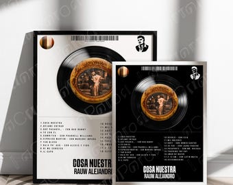 Cosa Nostra Rauw Alejandro. 3 digital album covers, A3, digital printable, poster, wall home decor,