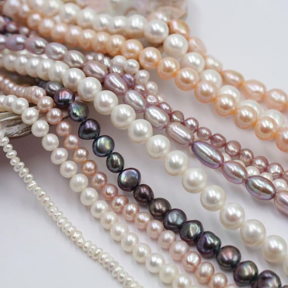 Hilo De Perlas De Agua Dulce Cultivadas Blancas Edison Para La Fabricación De Joyas - China Edison Pearl Y Perlas De Agua Dulce Precio