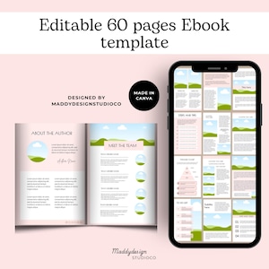 Editable Ebook Canva Template,Workbook Template for Coaches & Course Creators,A4 and US Letter Size,Digital Lead Magnet Coaching Guide Book