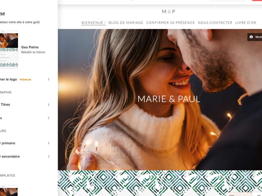 A website to mark your wedding / pax / couple