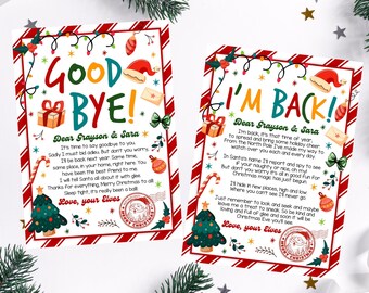 Editable Elf Letter, Elf Arrival letter, Elf Return Letter, Elf I'm Back Christmas Letter, Goodbye elf letter, Canva Template