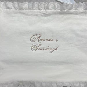 Personalized Sourdough Bread Embroidered Towel,Bulk Fermenting, Custom Embroidery Banneton Liner for Bread Baking,Kitchen Gift for Bakers image 13