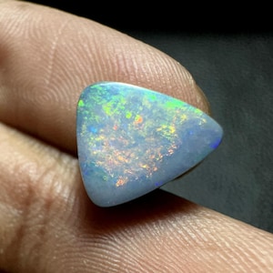 Australian Doublet Opal, 3.60 Carat, Size 11x10x4 MM Triangle Shape